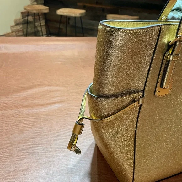 Michael Kors Shimmering Gold Tote - Picture 2 of 7
